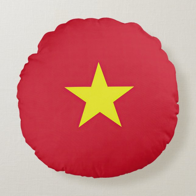 Cojín Redondo Drapeau Vietnam (Anverso)
