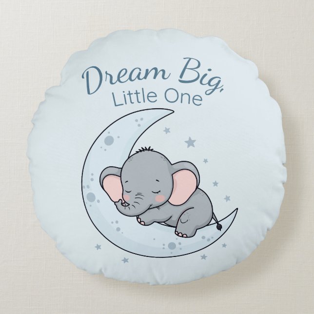 Cojín Redondo Dream Big, Little One (Anverso)