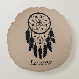 Cojín Redondo Dream Catcher, Mocha, Pillow redonda