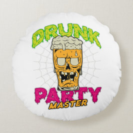 Cojín Redondo Drunk Zombie Pillow