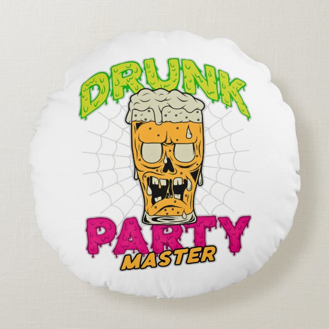 Cojín Redondo Drunk Zombie Pillow (Anverso)
