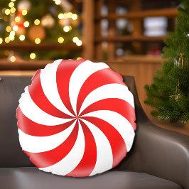 Cojín Redondo Dulce Peppermint Candy Pillow