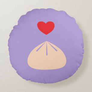 Cojín Redondo Dumping Love Ube Round Pillow