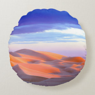 Cojín Redondo Dunas de Glamis al atardecer