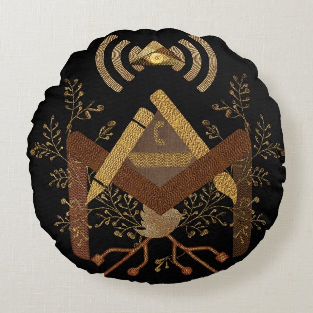 Cojín Redondo E-Albañil 2014 (Anverso)