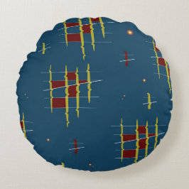 Cojín Redondo Ecos de geometría