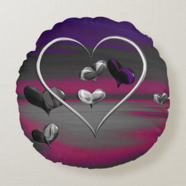 Cojín Redondo Ecos de un romance metálico