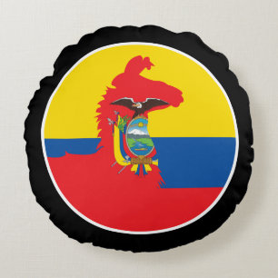 Cojín Redondo Ecuador Llama Alpaca Alpaca Ecuador