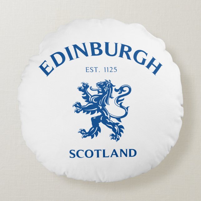 Cojín Redondo EDINBURGH Scotland (Anverso)