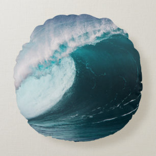 Cojín Redondo EE. UU., Hawái, Oahu, Olas grandes