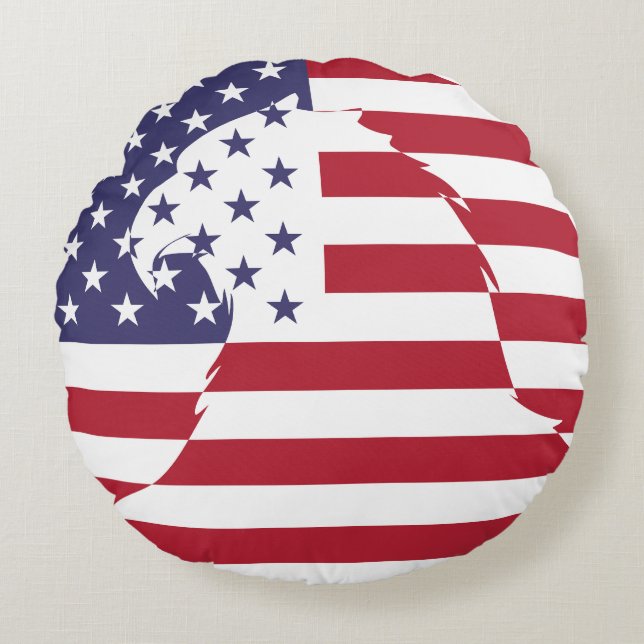 Cojín Redondo EEUU Ani Nacional de Estados Unidos (Anverso)