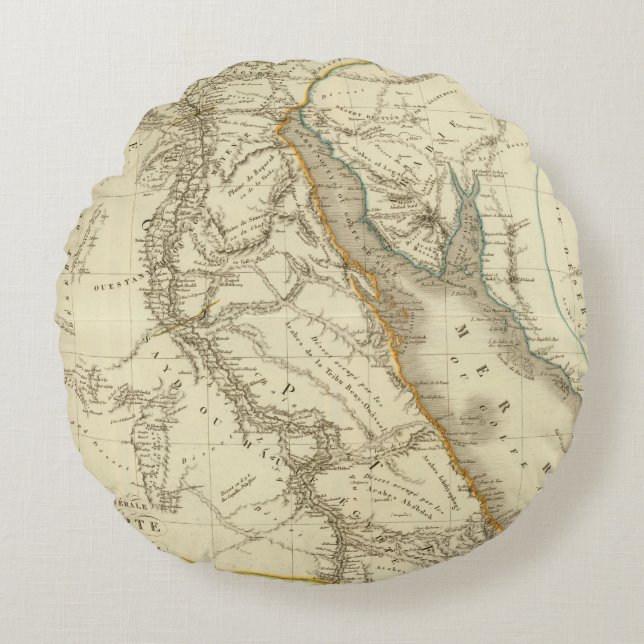 Cojín Redondo Egipto, saudí Petree (Anverso)