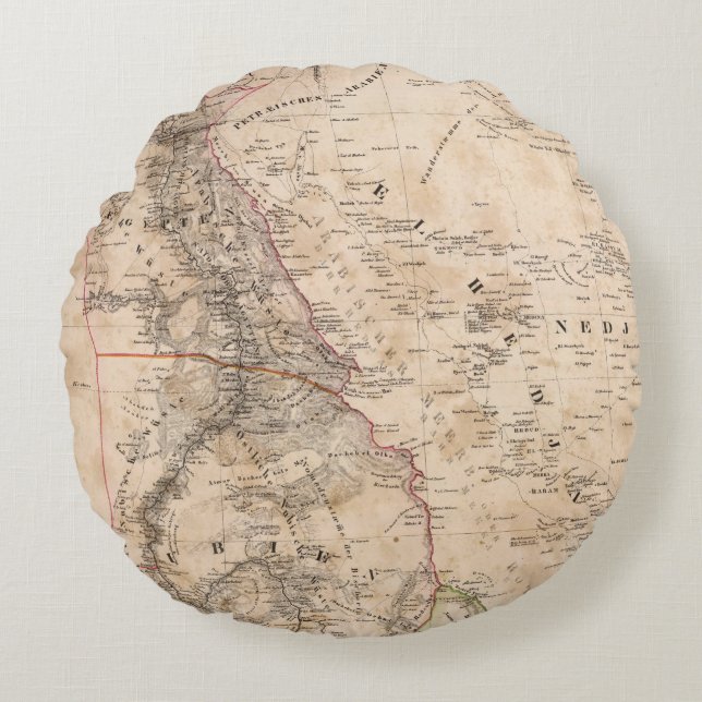Cojín Redondo Egipto, Sudán, África 2 (Anverso)
