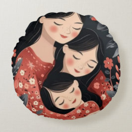 Cojín Redondo El abrazo de una madre