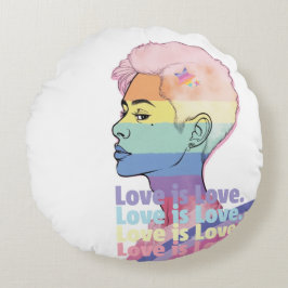 Cojín Redondo El amor es amor