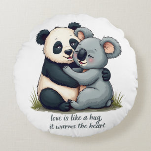 Cojín Redondo El amor es como un abrazo