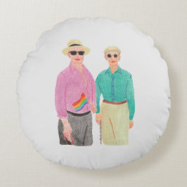 Cojín Redondo El amor es El día de San Valentín del Orgullo del