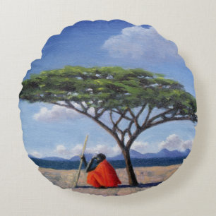 Cojín Redondo El árbol sombrío 1992