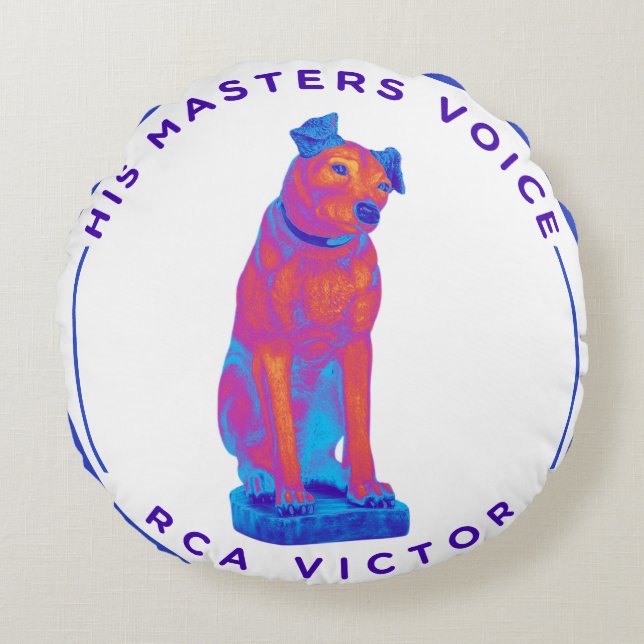 Cojín Redondo El arte pop de voz de su maestro (Anverso)