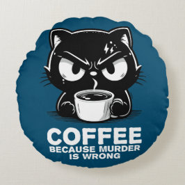 Cojín Redondo El asesinato está mal