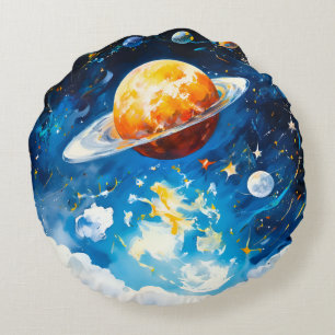 Cojín Redondo el astronauta