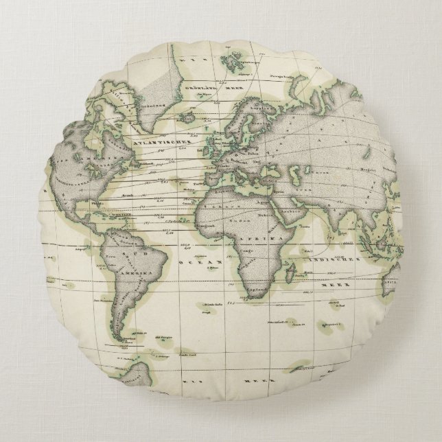 Cojín Redondo El barómetro medio (Anverso)