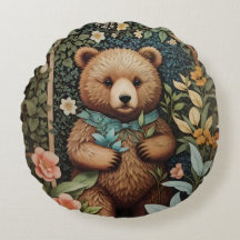 El bebé lindo oso marrón William Morris inspirado