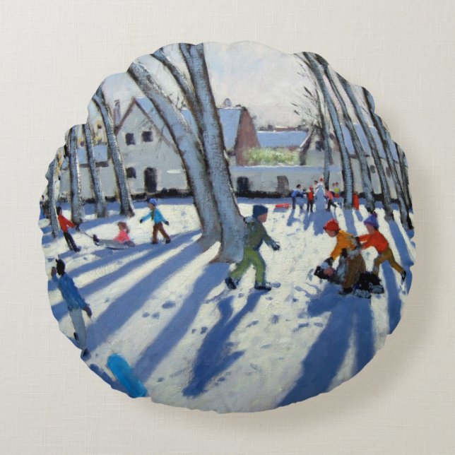 Cojín Redondo El Begijnhof Bruges 2005 (Anverso)