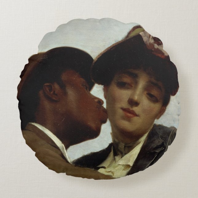 Cojín Redondo El beso, 1887 (Anverso)