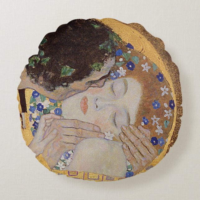 Cojín Redondo El beso, 1907-08 (Anverso)