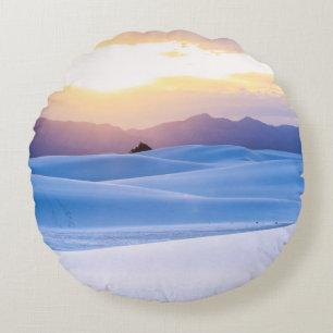 Cojín Redondo El blanco enarena el monumento nacional 3