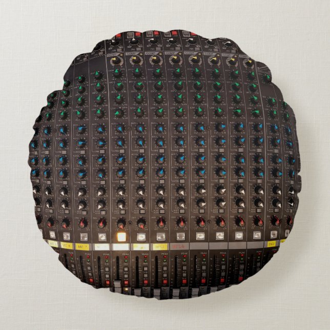 Cojín Redondo El botón del mezclador de audio (Anverso)