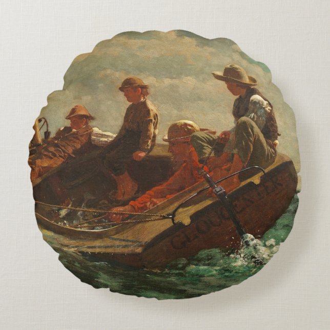 Cojín Redondo El Breezing encima (un viento justo) de 1873-76 (Anverso)