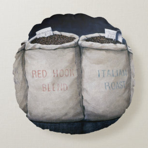 Cojín Redondo El café despide 1990