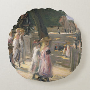 Cojín Redondo El camino a la escuela en Edam