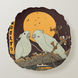 Cojín Redondo El canto de los pequeños pájaros