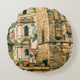 Cojín Redondo El casco antiguo de Pragueold, la arquitectura, la