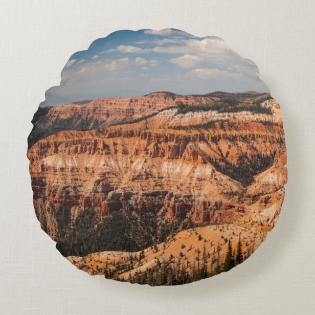 Cojín Redondo El cedro rompe el monumento nacional, Utah (Anverso)