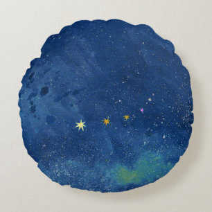 Cojín Redondo El cielo estrellado