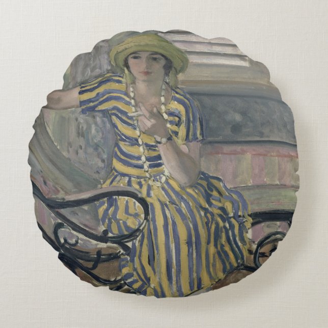 Cojín Redondo El cigarrillo (Anverso)