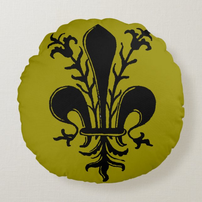 Cojín Redondo El dispositivo de impresora, 1514 (Anverso)