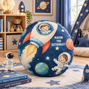 Cojín Redondo El Explorador Espacial