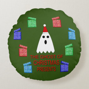 Cojín Redondo El fantasma de la Navidad nos ofrece divertidos