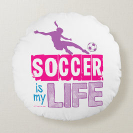 Cojín Redondo El fútbol es mi vida