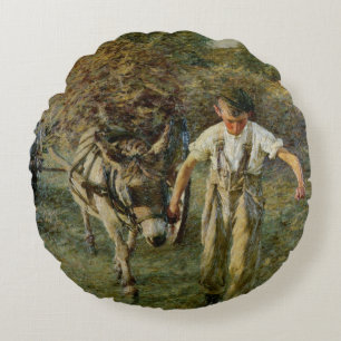 Cojín Redondo El Haywain, c.1889 (aceite en lona)