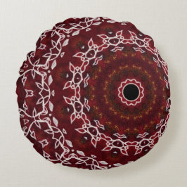 Cojín Redondo El laberinto escarlata