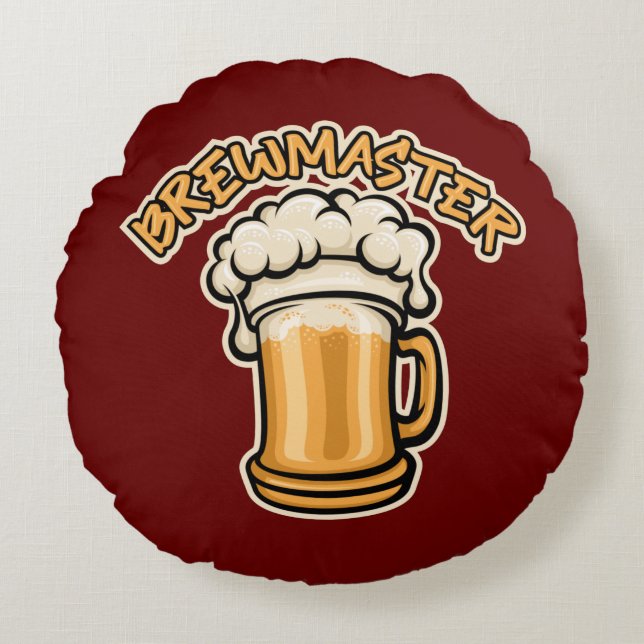 Cojín Redondo El maestro de ceremonias necesita una jarra de cer (Anverso)