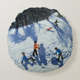 Cojín Redondo El muñeco de nieve 2