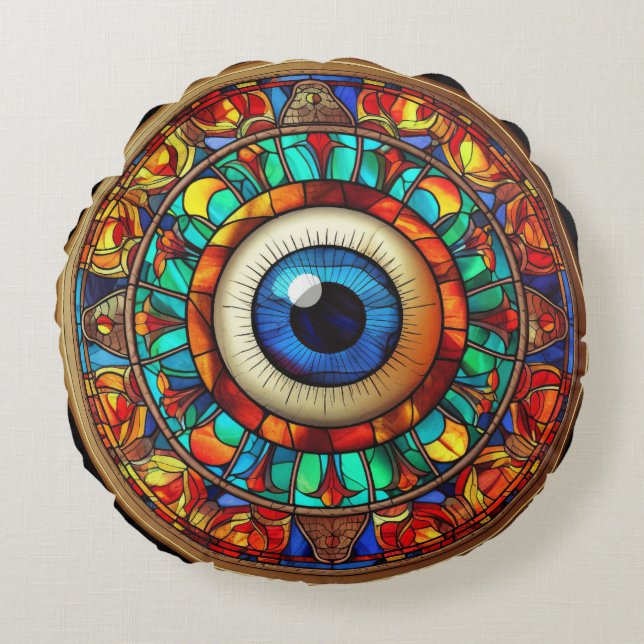 Cojín Redondo El ojo del dragón (Anverso)