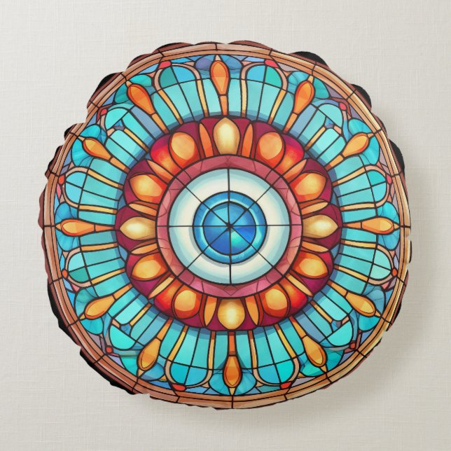 Cojín Redondo El ojo del dragón (Anverso)